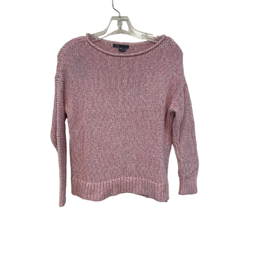 Vince Pink Rolled Neck Knit Sweater Sz XS